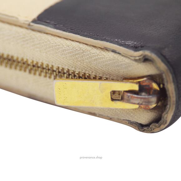 🔴 Celine Multifunction Zip Wallet - Beige/Navy - Picture 7 of 9